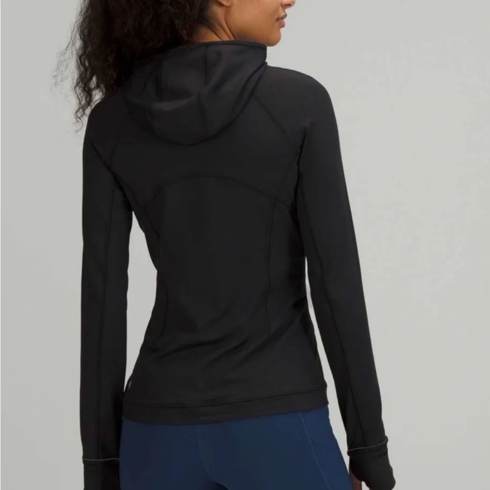 Lululemon Its Rulu Run Long Sleeve Hoodie womens size 6 in black